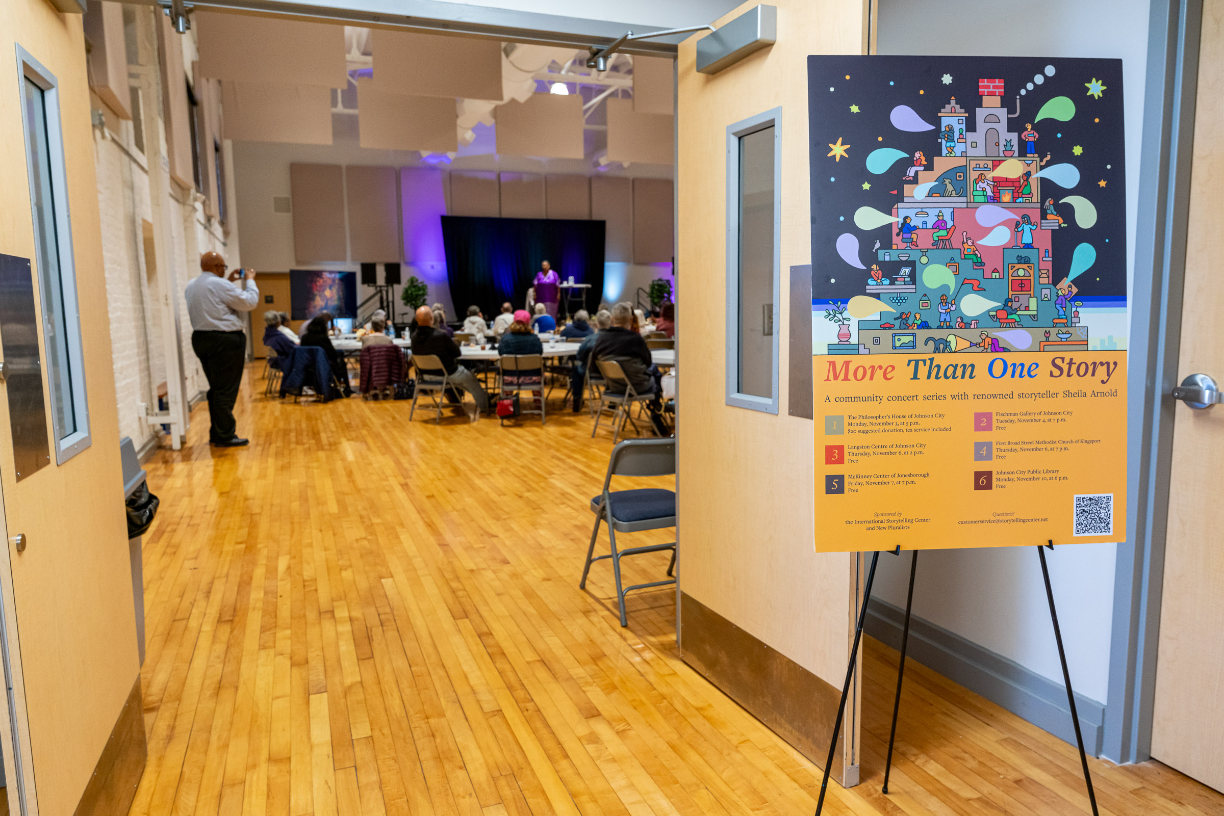 Community storytelling event venue